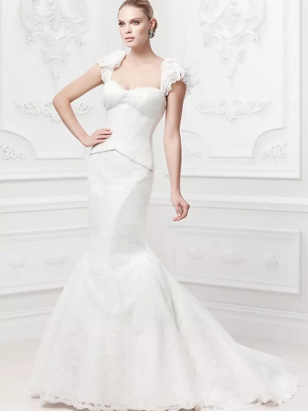 Zac Posen Ivory Bridal Gown Size 2